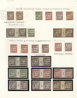 */** Libanon - Portomarken: 1924, Bilingual Overprints, Specialised Mint Collection Of 46 Stamps Incl. Te - Liban
