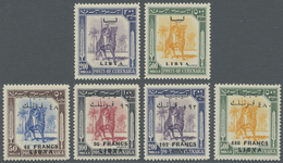 ** Libyen: 1951/1960, Nice Lot, All Mint Never Hinged With Many Overprint Issues In Good Condition, Exc - Libya