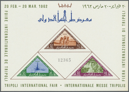 ** Libyen: 1962, Tripoli International Fair Investment Lot With 440 Miniature Sheets, Mint Never Hinged - Libya