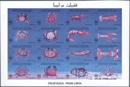 ** Libyen: 1964/1999, Comprehensive U/m Accumulation In A Binder, Comprising Mainly Se-tenant Sheets An - Libye