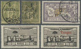 **/*/O Marokko: 1891/1955 (ca.), Accumulation In Binder With Many Complete Sets Incl. Several Better Issues - Maroc (1956-...)