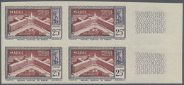 **/* Marokko: 1923/1952, Mint Assortment Of 35 IMPERFORATE Stamps Resp. IMPERFORATE COLOUR PROOFS. - Maroc (1956-...)