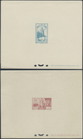 (*) Marokko: 1945-75, 85 Epreuve De Luxe Including Sunk Die Proofs, Few Artist Signed, Good Thematics, S - Maroc (1956-...)