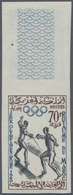 **/* Marokko: 1955/1965, U/m Accumulation Of Apprx. 228 IMPERFORATE Stamps Incl. A Few Colour Proofs, The - Maroc (1956-...)
