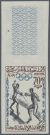 **/* Marokko: 1955/1965, U/m Accumulation Of Apprx. 228 IMPERFORATE Stamps Incl. A Few Colour Proofs, The - Marokko (1956-...)