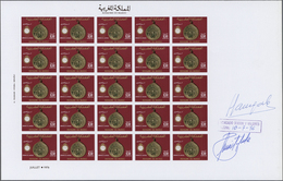 ** Marokko: 1974/1978, U/m Assortment Including Red Cross Of Eleven UNCUT IMPERFORATE Sheets With Penci - Maroc (1956-...)