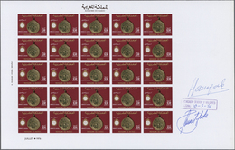 ** Marokko: 1974/1978, U/m Assortment Including Red Cross Of Eleven UNCUT IMPERFORATE Sheets With Penci - Marocco (1956-...)