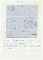 Br Martinique: 1854/1980, Collection On Leaves Containing Prephilatelic Letter From "Fort De France" An - Other & Unclassified