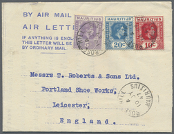 GA Mauritius: 1947/1999 (ca.), AEROGRAMMES: Accumulation With About 900 Unused And Used/CTO Airletters - Maurice (...-1967)