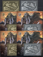 ** Mongolei: 1993, Specialised Collection In Album With Different GOLD And SILVER Issues Incl. Stamps ( - Mongolie