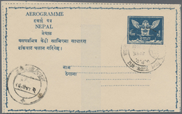 GA Nepal: 1959-1994 AEROGRAMMES: Collection Of About 50 Aerogrammes, Mostly Used Postally, Few Cancelle - Népal