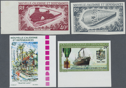 **/* Neukaledonien: 1968/1987 (ca.), Accumulation With About 40 IMPERFORATE Stamps And One Miniature Shee - Other & Unclassified