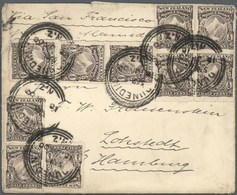 GA/Br Neuseeland: 1897/1900, Used Stationery (13, Inc. 8 Uprated Envelopes) Or Covers (4), Mostly From The - Nuovi