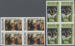 ** Neuseeland: 1984, Christmas Issue 18c. Painting And 45c. Bells In An Investment Lot Of More Than 1.1 - Ongebruikt