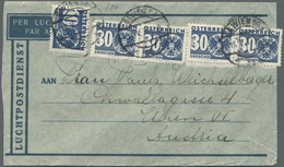 Br/ Niederländisch-Indien: 1936/39, Mostly Air Mail Covers (36) To Austria Inc. Three With Austrian Due - Niederländisch-Indien