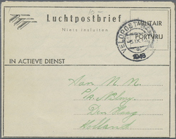 Br/GA Niederländisch-Indien: 1937/63, Lot W. Military Mail 1946/63: "in Actieve Dienst" (5, Various Forms) - Niederländisch-Indien