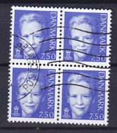 Denmark 2005 Mi. 1387  7.50 Kr Queen Margrethe II 4-Block - Blocks & Sheetlets