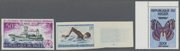 ** Niger: 1963/1998 (ca.), Accumulation In Folder With Stamps And Miniature Sheets Incl. Many IMPERFORA - Niger (1960-...)