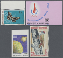 **/O Obervolta / Burkina Faso: 1963/1997 (ca.), Accumulation Incl. BURKINA FASO In Box With Stamps And Mi - Burkina Faso (1984-...)