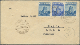 Br Palästina: 1935/1948, 47 Letters Incoming To Palestine From Various Countries Like Bolivia, Columbia - Palestine