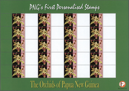 ** Papua Neuguinea: 2007. Lot With 500 Sheets ORCHIDS 0.85k With BLANK LABEL. 20 Stamps And 20 Labels P - Papua Nuova Guinea