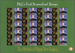 ** Papua Neuguinea: 2007. Lot With 500 Sheets ORCHIDS 3.00k With Personalised Ornamental Label TAVURVUR - Papoea-Nieuw-Guinea