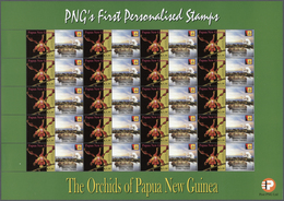 ** Papua Neuguinea: 2007. Lot With 500 Sheets ORCHIDS 3.35k With Personalised Ornamental Label BENCHMAR - Papoea-Nieuw-Guinea