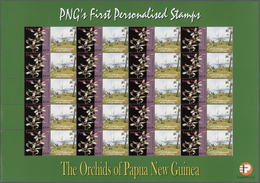 ** Papua Neuguinea: 2007. Lot With 500 Sheets ORCHIDS 5.35k With Personalised Ornamental Label FLY ISLA - Papua New Guinea