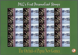 ** Papua Neuguinea: 2007. Lot With 500 Sheets ORCHIDS 5.35k With Personalised Ornamental Label PORT MOR - Papoea-Nieuw-Guinea