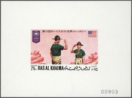 ** Ras Al Khaima: 1970/1971, U/m Collection In A Thick Stockbook With Attractive Thematic Issues Like C - Ras Al-Khaima