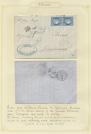 Br/GA Reunion: 1873/1977, 21 Items Including 25 C. Ceres Imperforated Pair On Letter To Bordeaux, Statione - Briefe U. Dokumente