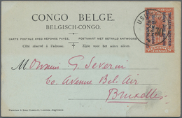 GA Ruanda-Urundi - Belgische Besetzung Deutsch-Ostafrika: 1921/1925, Lot Of 13 Stationery Cards (six Un - Covers & Documents