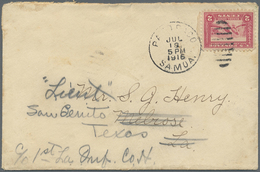 Br Samoa: 1916/1919, Lot Of Four Better Covers (single Lots), Incl. 1916 Cover American Samoa, Nice Gro - Samoa