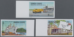 ** Samoa: 1974, 100 Years Of United Postal Union (UPU) 8s. Airport/airplane, 20s. Harbour/freighter And - Samoa