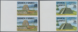 ** Samoa: 1980, Monuments 24s. For 80 Years Of German Colony And 26s. For 150 Years Of John Williams Ar - Samoa
