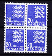 Denmark 2007 Mi. 1481   20.00 Kr Small Arms Of State Kleines Reichswaffen New Engraving 4-Block - Blocks & Sheetlets