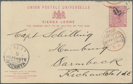 GA/Br Sierra Leone: 1893/1972, 14 Covers And Cards With Better Stationeries And Interesting 1970ies Airmai - Sierra Leone (1961-...)