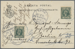 GA/ Spanisch-Guinea: 1903 - 1950, Nice Lot Of 5 Covers And 3 Picture Post Cards, Two Cards With The Firs - Guinea Espagnole