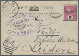 /GA/Br Südafrika: 1885/1922 (ca.), Used Stationery (4), Used Ppc (11) Inc. Ocean Post Office X6 Mostly Func - Sonstige & Ohne Zuordnung