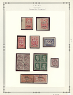 **/O/* Syrien: 1919/1957, Comprehensive Collection Of French Period Neatly Arranged On Album Pages In A Bln - Syrie