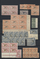 ** Syrien: 1919/1924, U/m Assortment Of Apprx. 220 Overprint Stamps Mainly Within Units. Maury Cat.valu - Syria