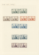 **/*/O Syrien: 1920-50, Collection On Old Album Leaves Starting Early French Overprinted Issues, Few Sheets - Syrien