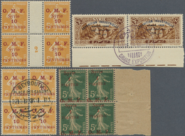 **/O Syrien: 1920-60, Collection Of Early Issues With Multiples, Blocks Of Four, Gutter Pairs, Varieties - Syria