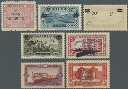 **/* Syrien: 1921/1948 (ca.), Small But Interesting Accumulation Of ERRORS In Stockbook With Many Inverte - Siria