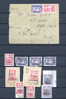 O/Br/** Syrien: 1921, Ain-Tab Issue, Assortment Of Twelve Stamps Incl. One Cover, Varied Condition, Not Expe - Syrië