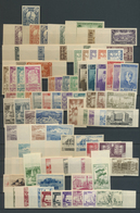*/** Syrien: 1930/1955, Mint Collection Of Apprx. 112 IMPERFORATE Stamps With Many Interesting Issues. - Syrie