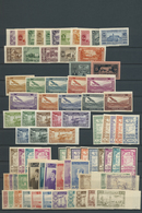 */** Syrien: 1930/1955, Mint Collection Of Apprx. 156 IMPERFORATE Stamps With Only Complete Issues, Incl. - Syrië