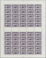 ** Syrien: 1937, World Exhibition Paris, 0.50pi. To 25pi., Complete Set Of Eight Values, (folded) Sheet - Syrie