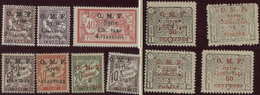 */** Syrien - Portomarken: 1920/1931, Mint Assortment On Retail Cards Incl. Maury Nos. 2/4 (795,- €). - Syria