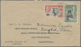 Br Thailand: 193947 Incoming Mail: 14 Covers From Various Countries (GB, Dutch Indies, Souh Africa, Arg - Thailand